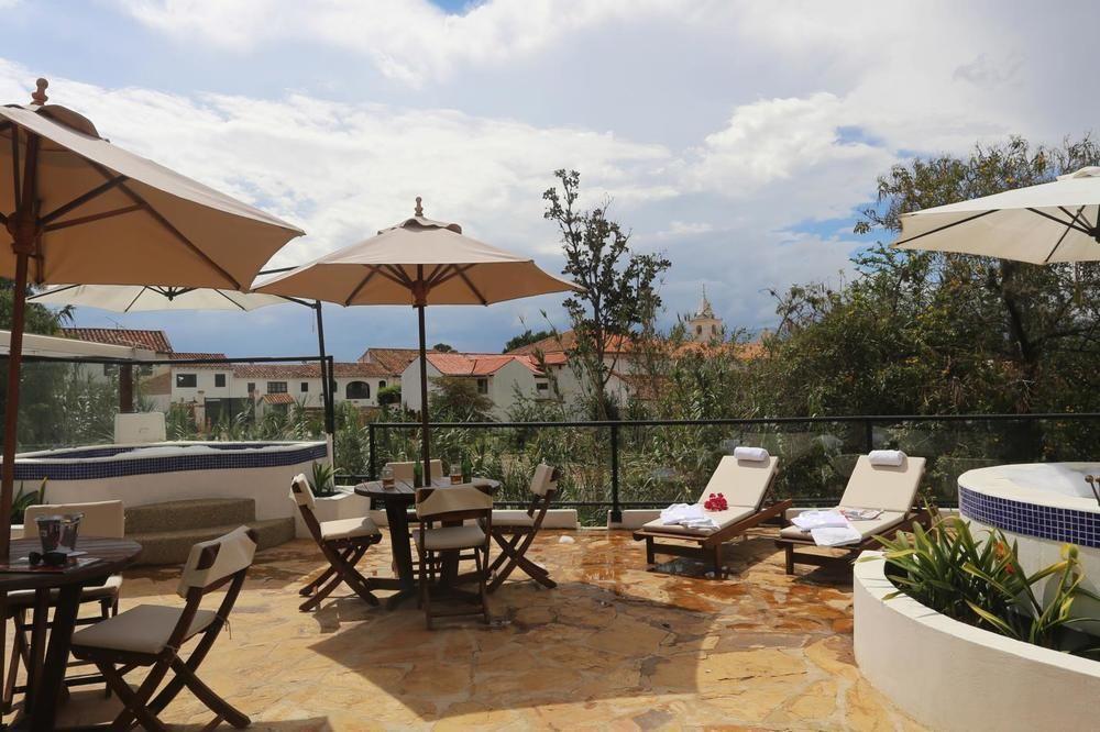 Hotel Meson De Los Virreyes Villa de Leyva Buitenkant foto